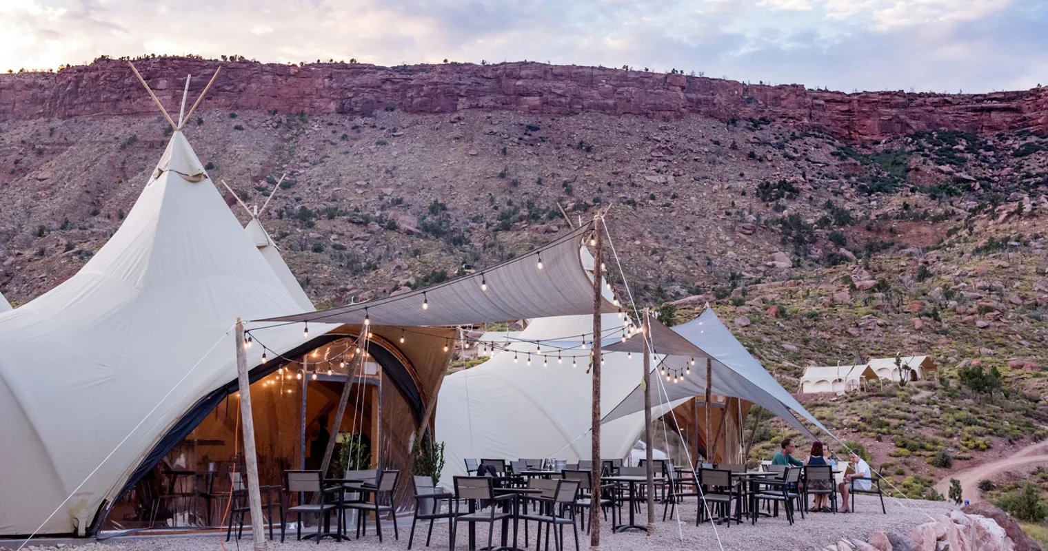 Under Canvas Zion, embers
