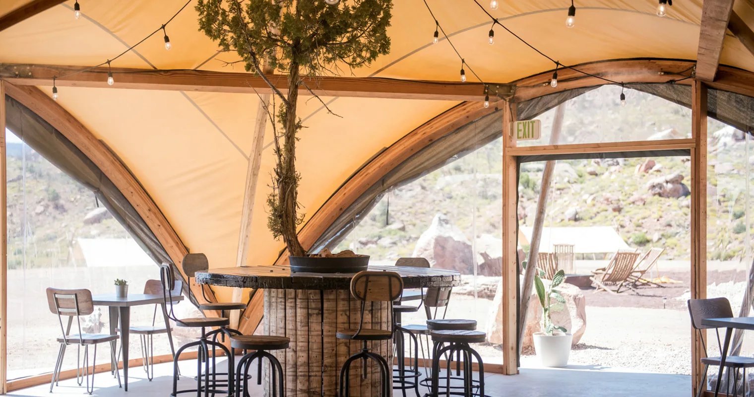 Under Canvas Zion, embers