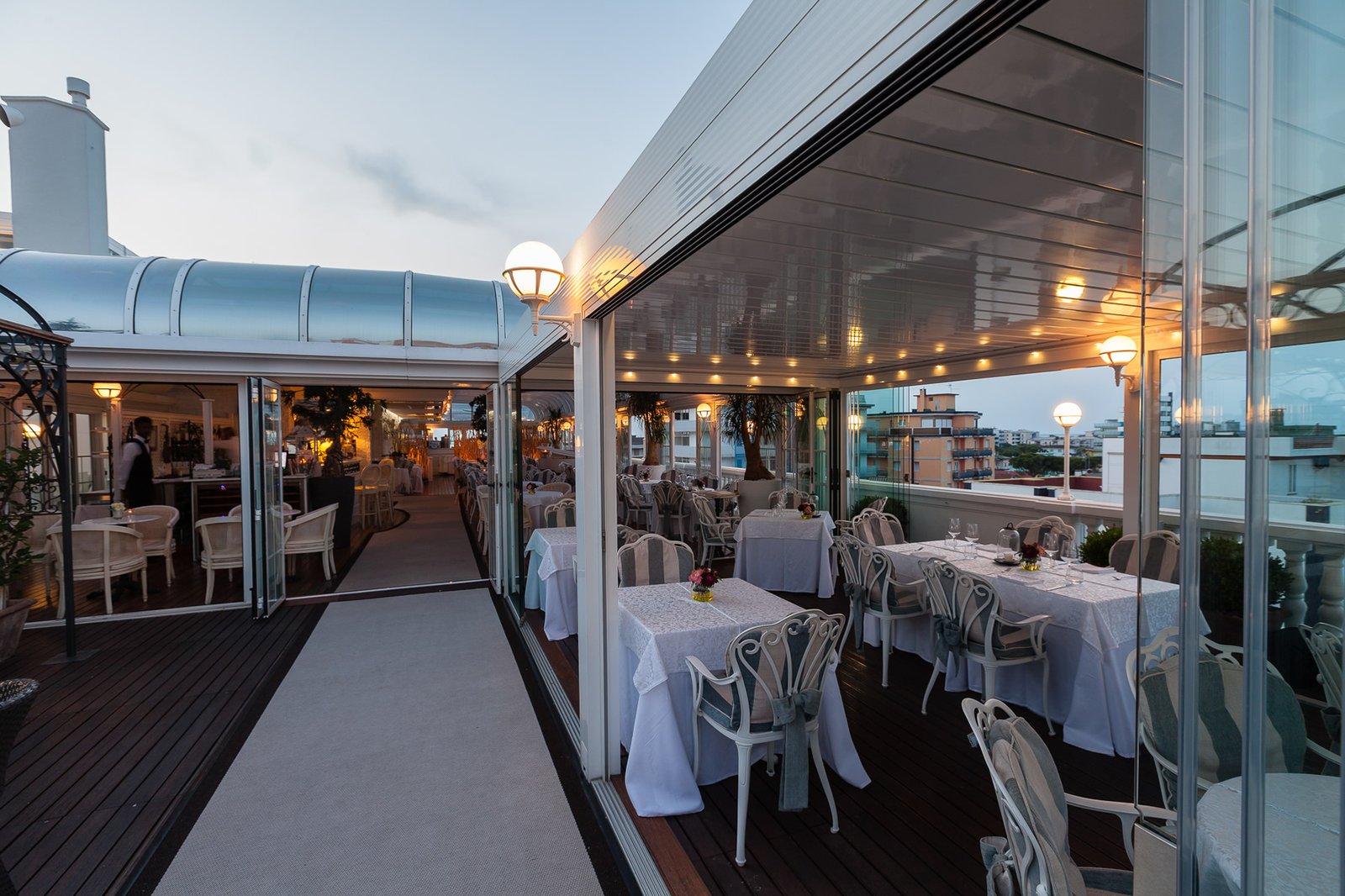 Hotel Italia Palace, restaurant terrazza