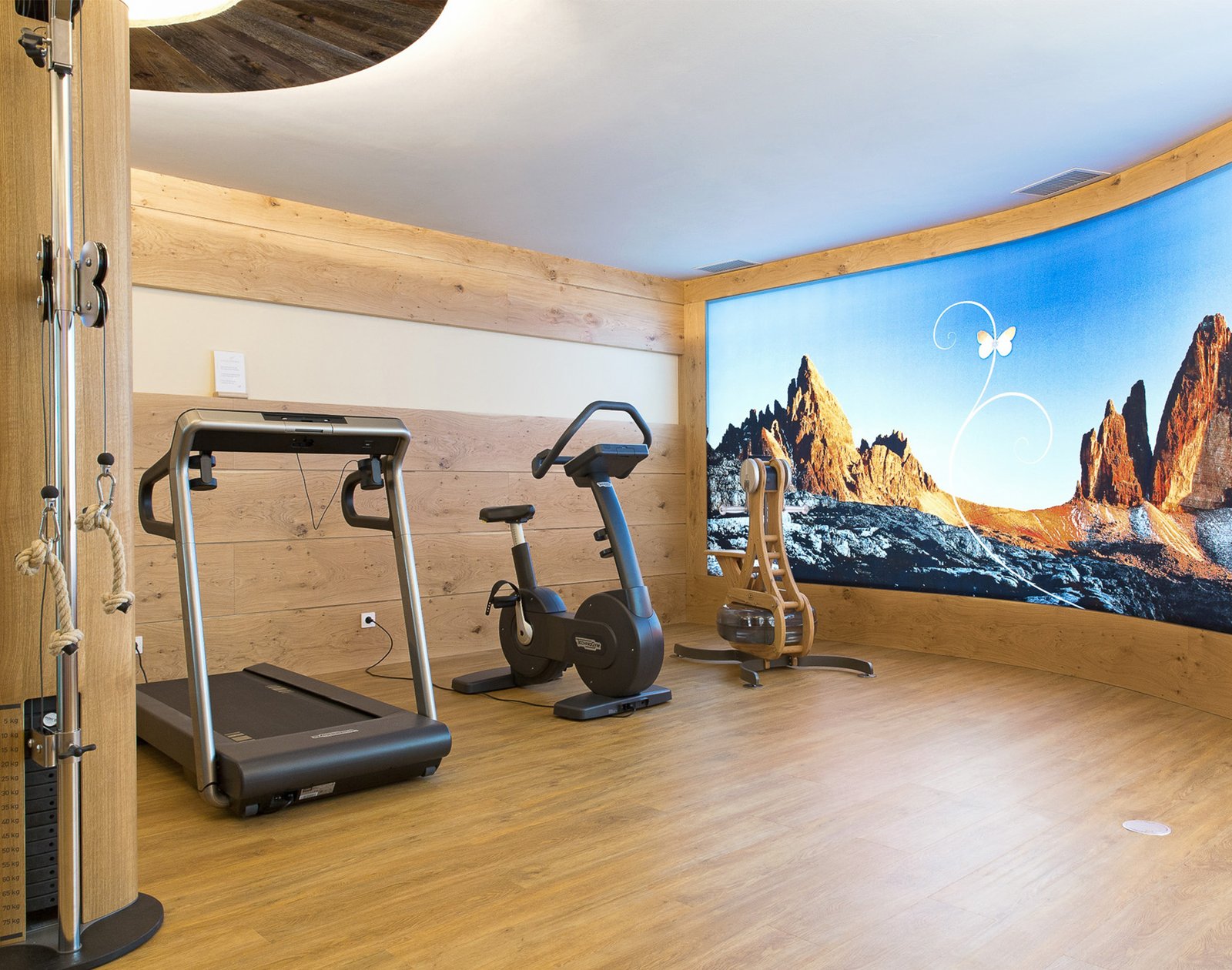 Mirabell Dolomites Hotel, gym and relaxation lounge