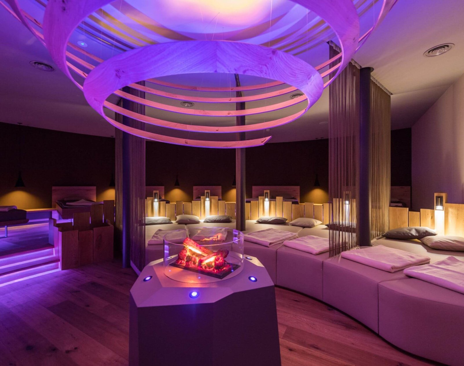 Mirabell Dolomites Hotel, gym and relaxation lounge