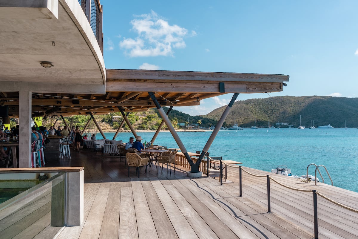 Saba Rock Resort, the main restaurant