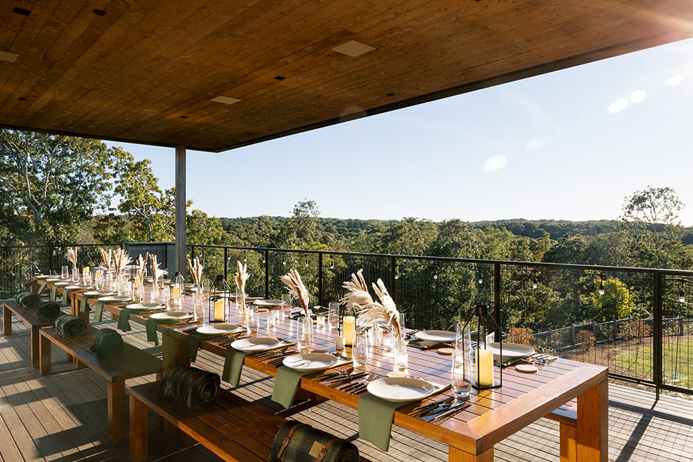AutoCamp Cape Cod, at the table
