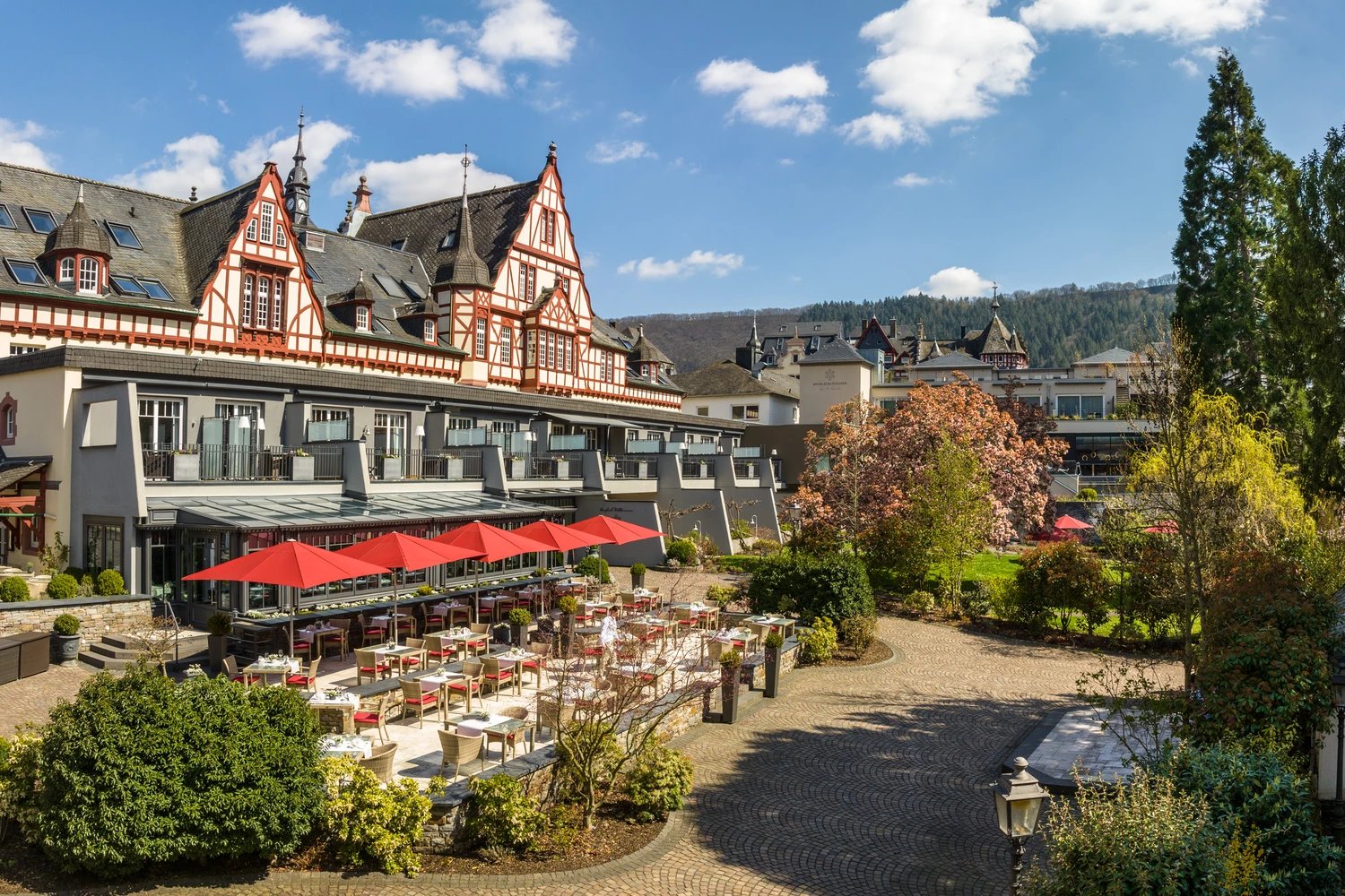 Moselschlösschen Spa & Resort, at the table