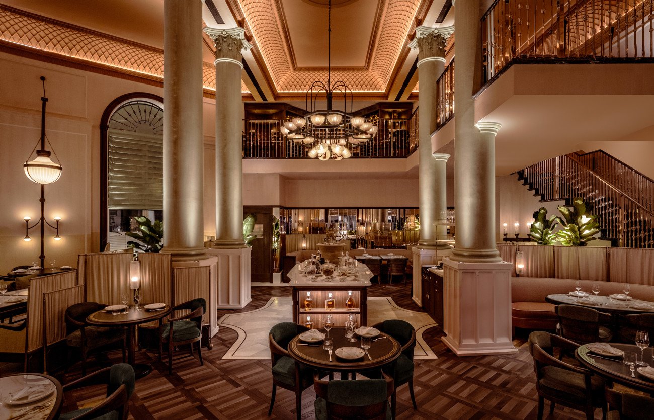 Corinthia London, at the table