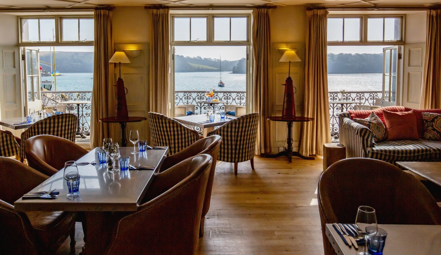 St Mawes Hotel & Restaurant, at the table