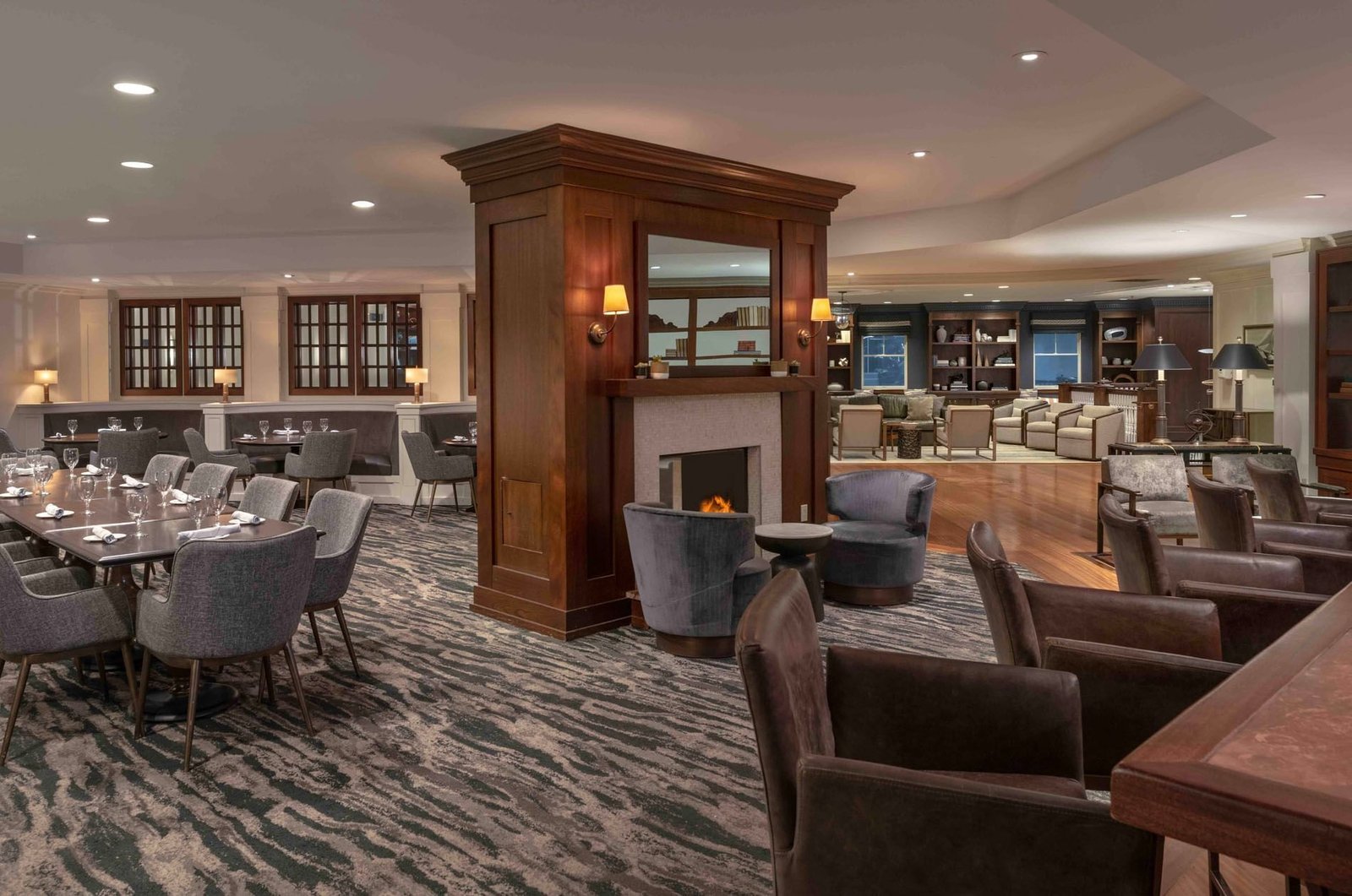 Portland Harbor Hotel, at the table