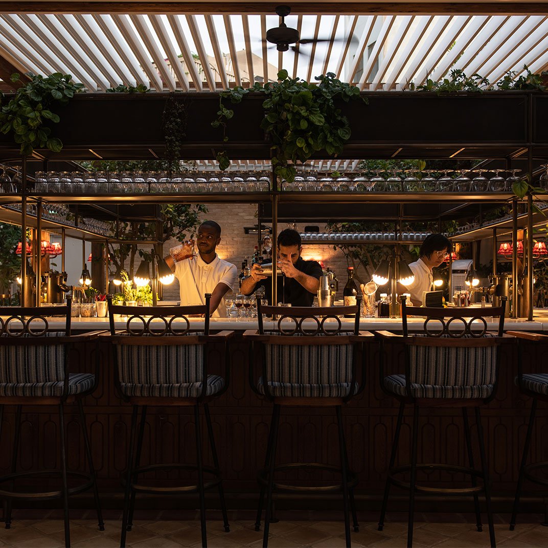 Soho House, at the table