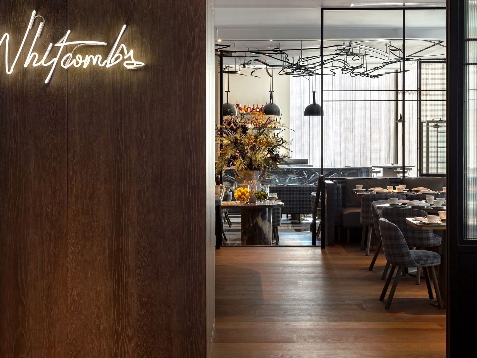 The Londoner Hotel, at the table