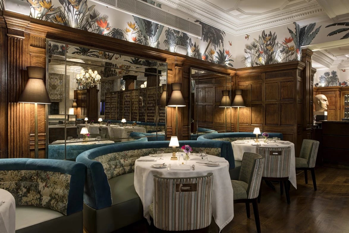 Brown's Hotel, at the table