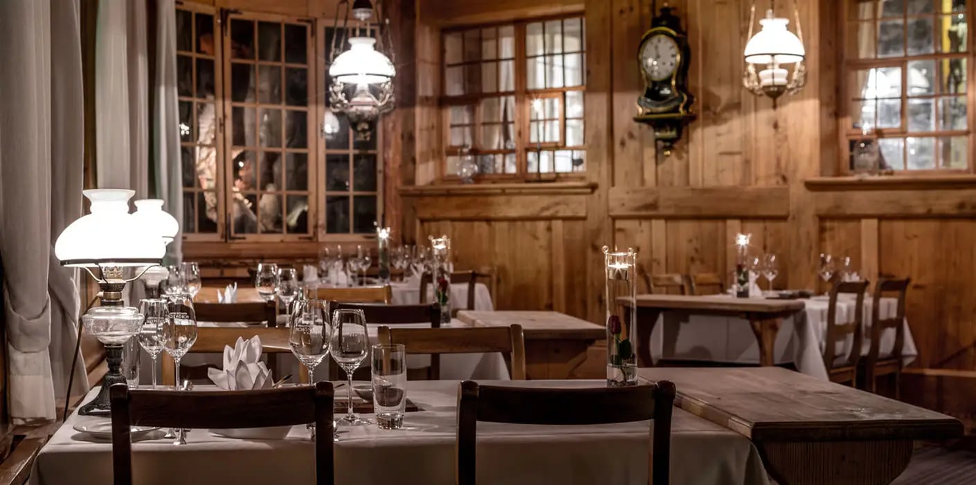 Hotel Schönegg, at the table