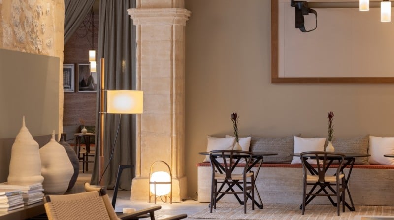 Can Aulí Hotel, at the table