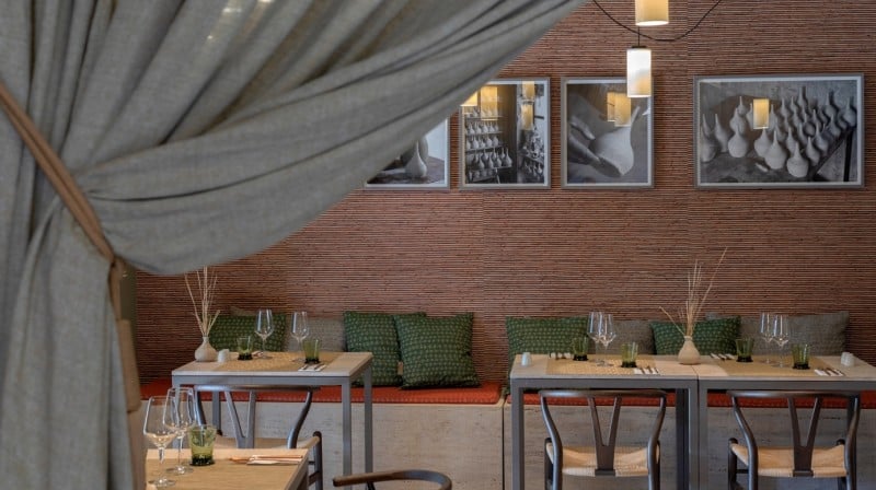 Can Aulí Hotel, at the table