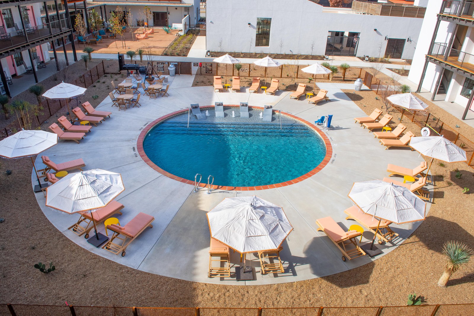 Texican Court, the pool
