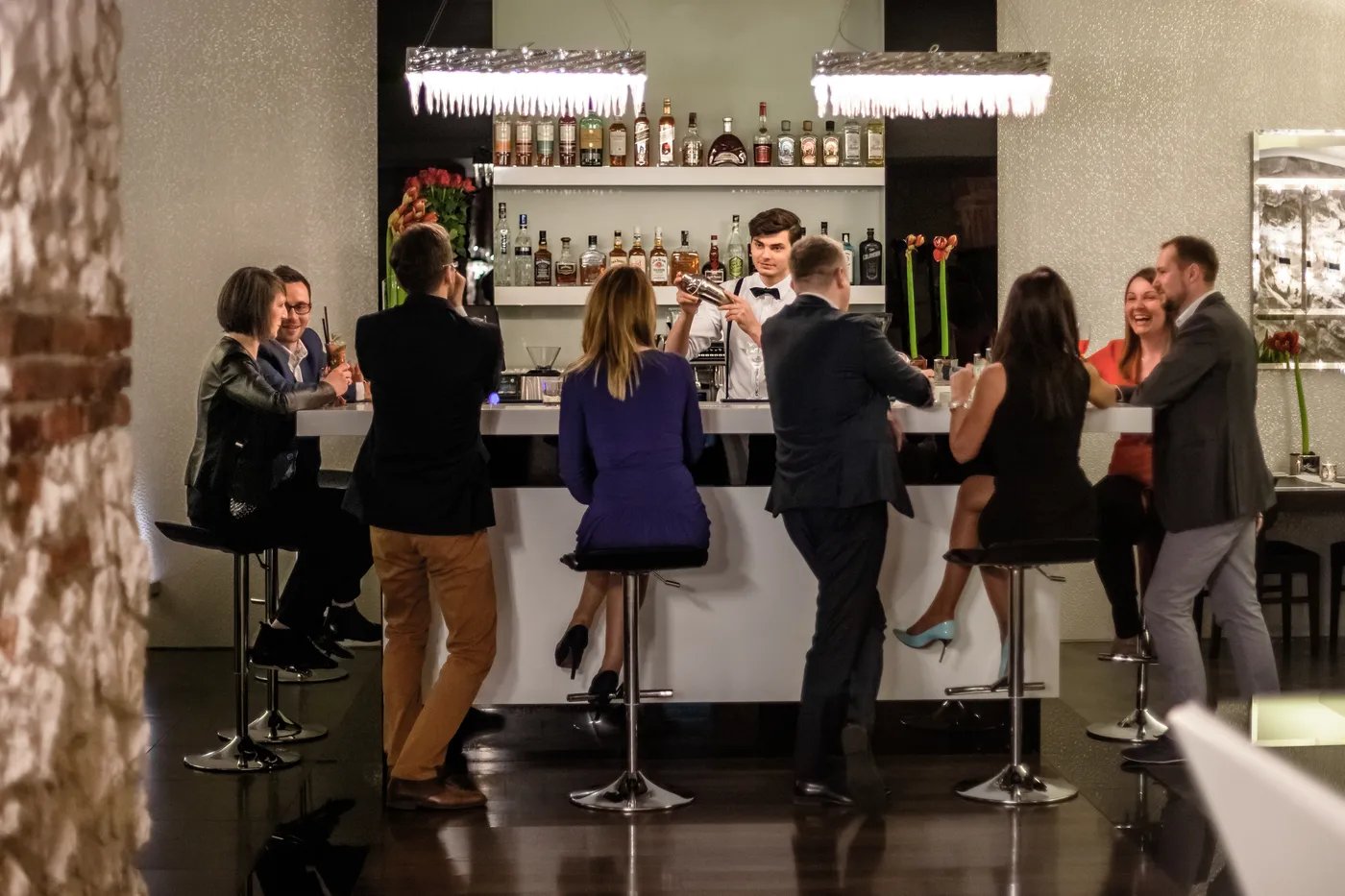 Queen Boutique Hotel, at the table