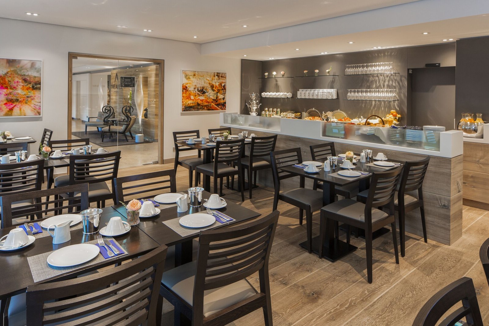 The Alex Hotel, at the table