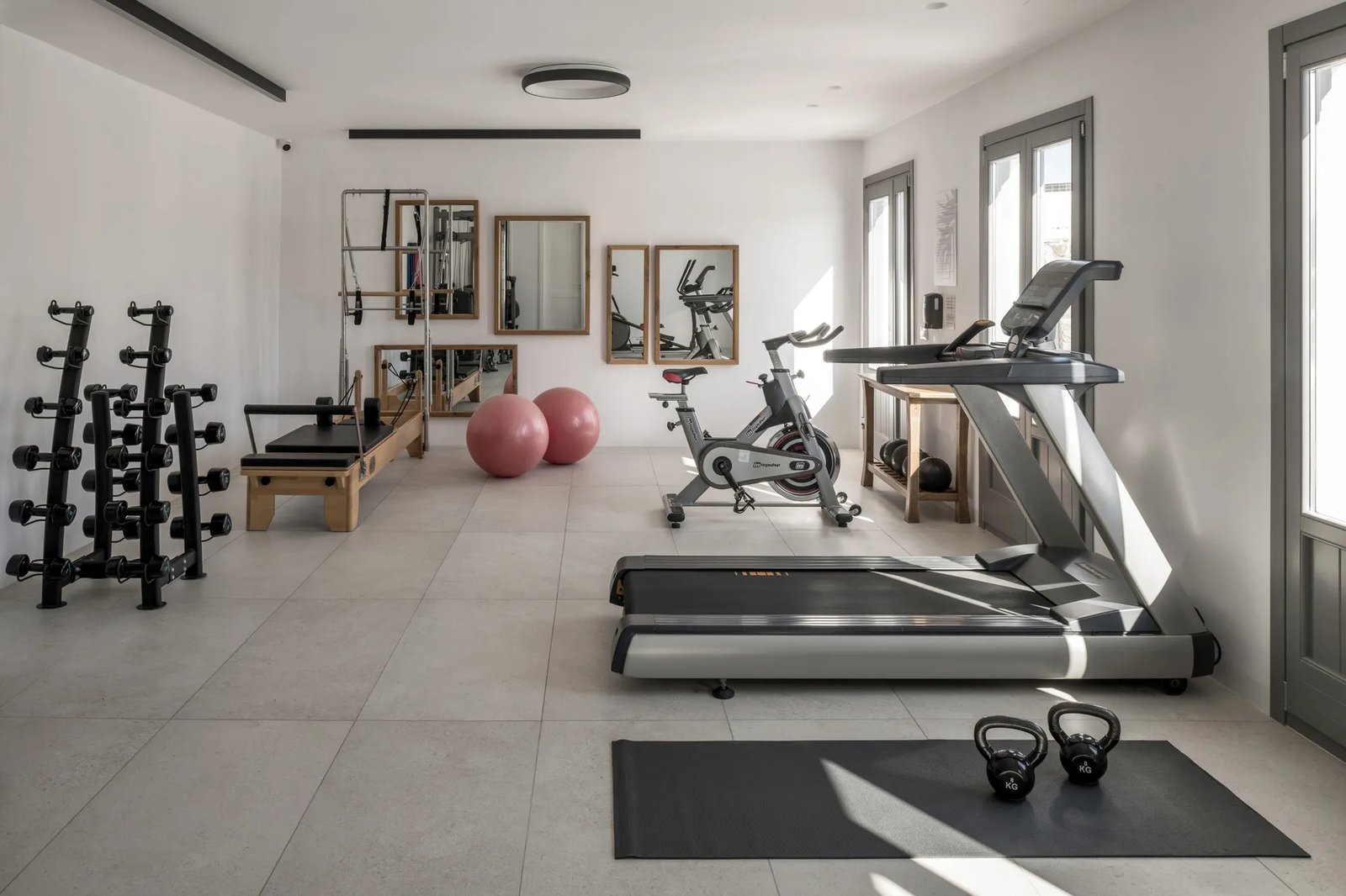 A Hotel Mykonos, gym and spa