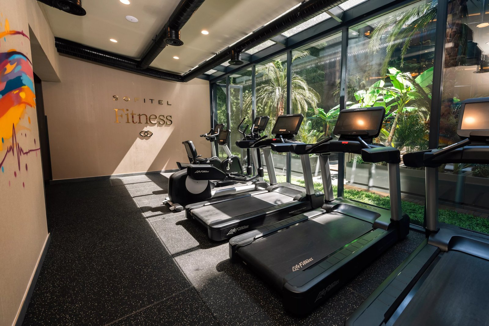 Sofitel Istanbul Taksim, rooftop pool and gym