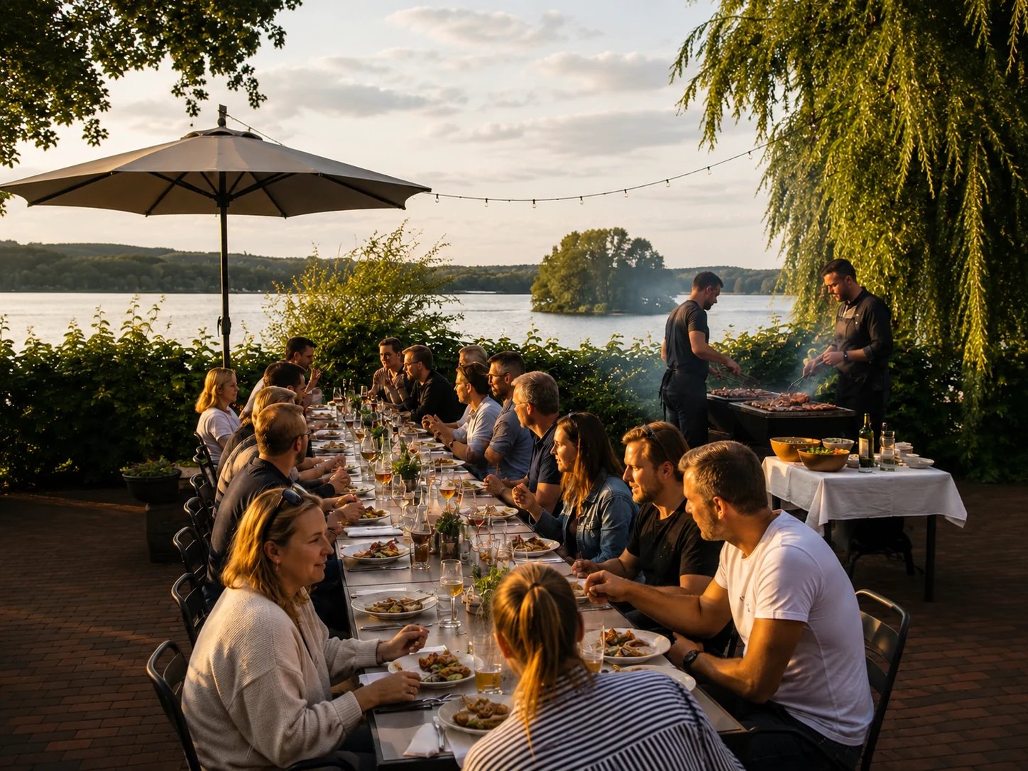 Seehotel Töpferhaus, at the table