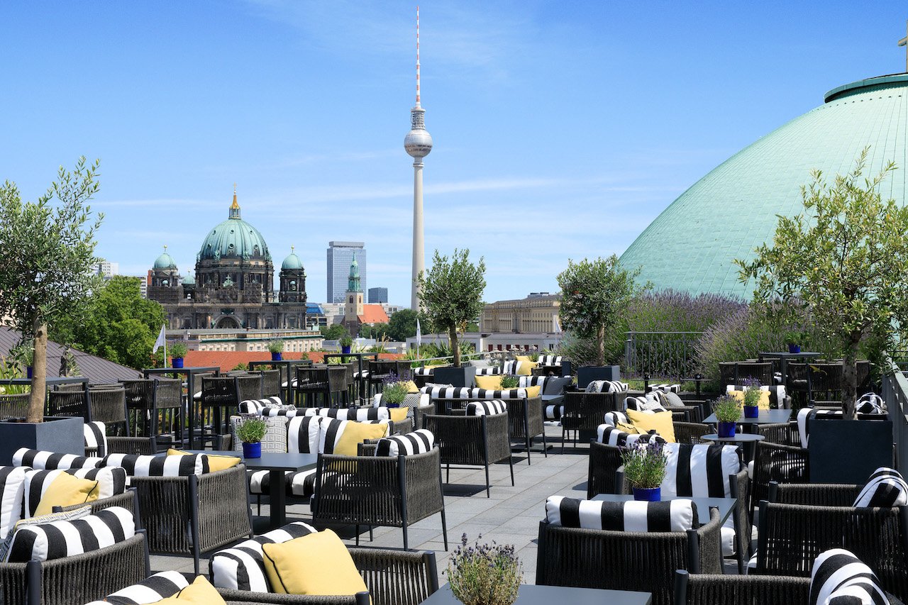 Hotel de Rome, the rooftop terrace