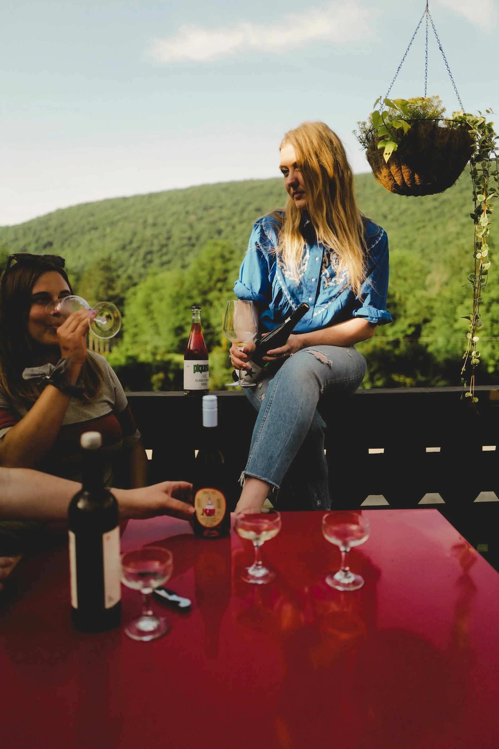 Urban Cowboy Lodge, at the table