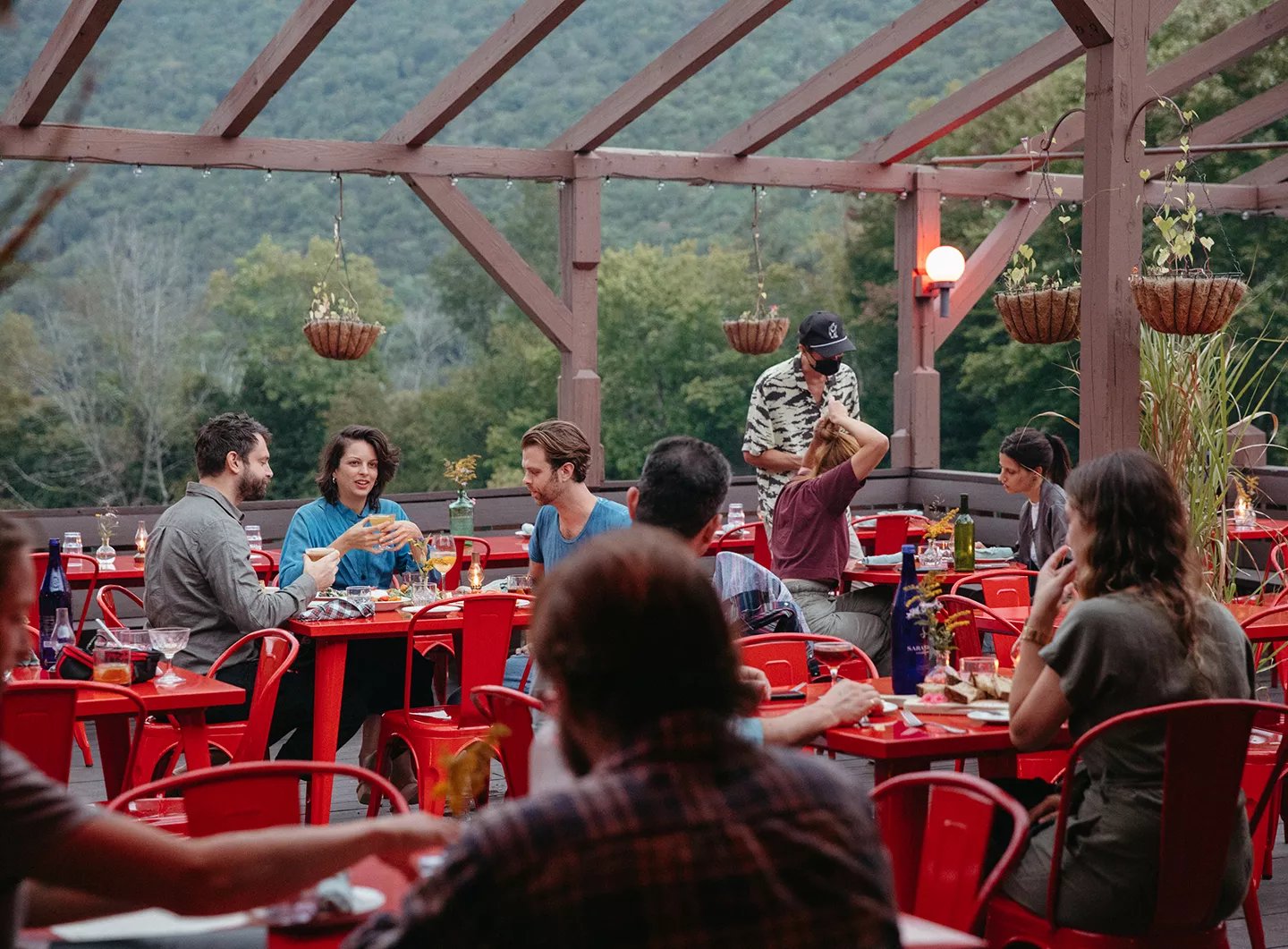 Urban Cowboy Lodge, at the table