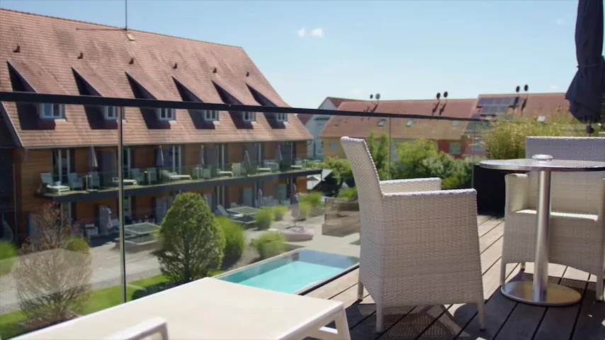 Schloss Reinach, the pool