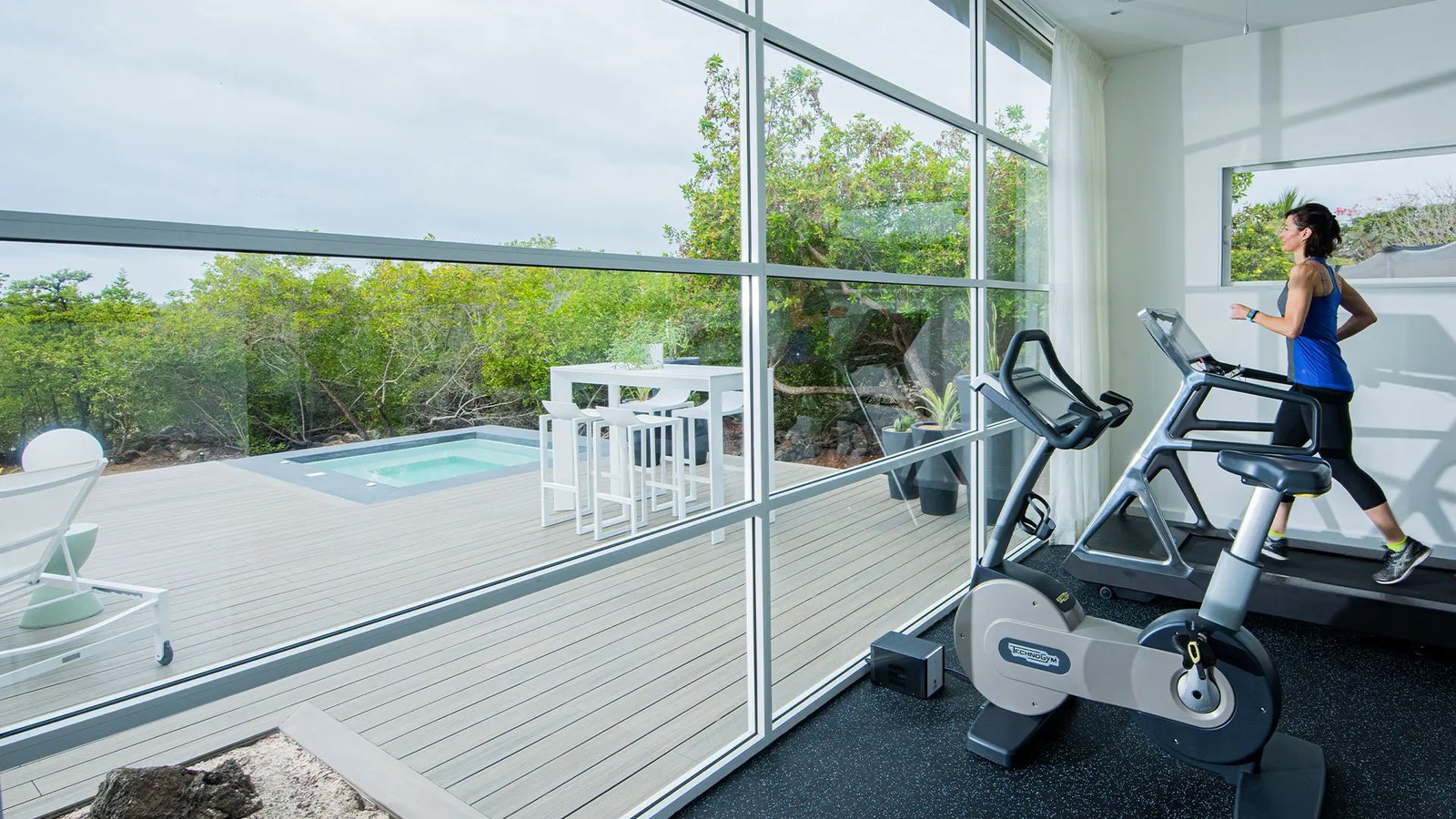 Finch Bay Galapagos Hotel, gym and yoga deck