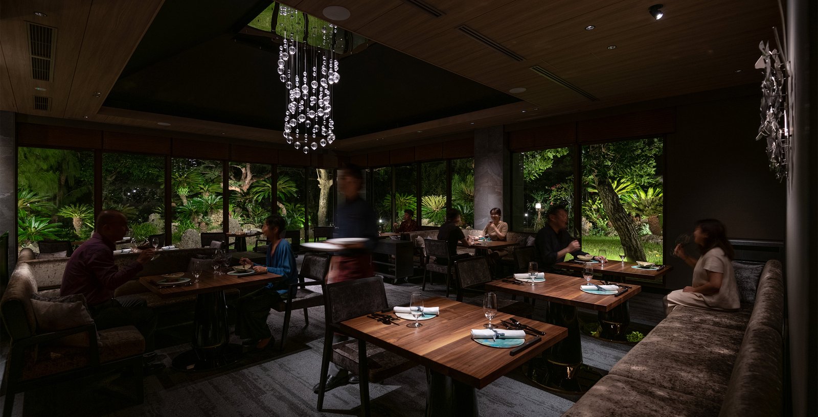Fusaki Beach Resort Hotel & Villas, at the table