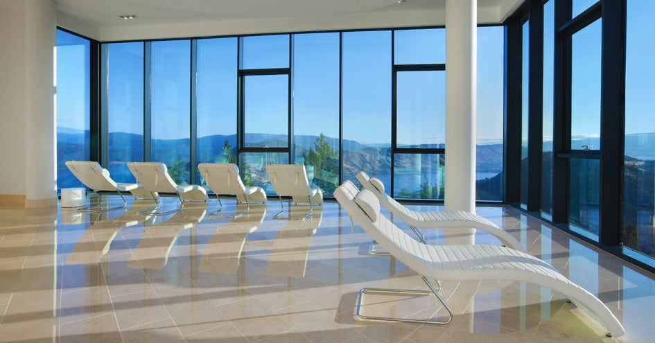 Sparkling Hill Resort Spa, gym and relaxation rooms