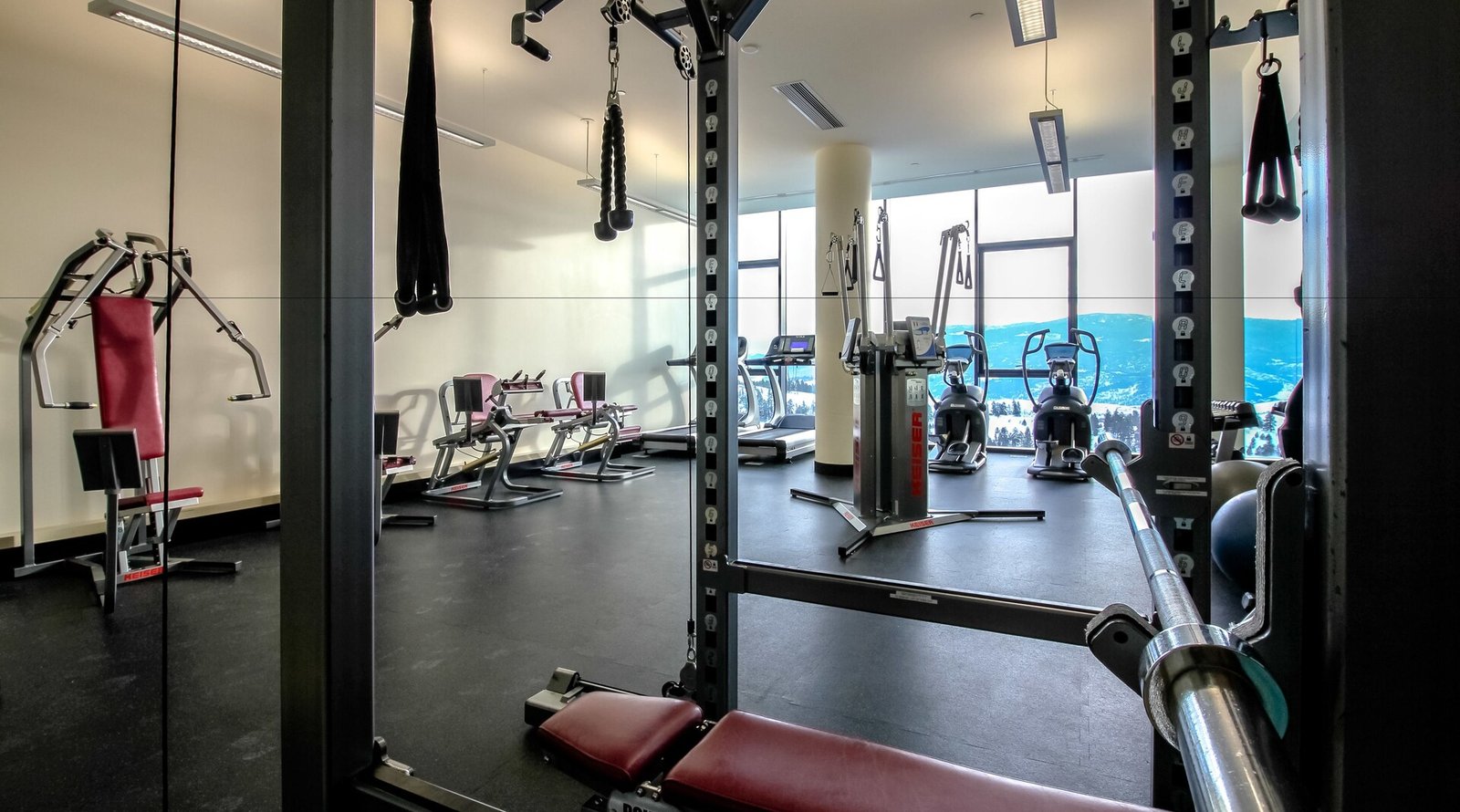 Sparkling Hill Resort Spa, gym and relaxation rooms