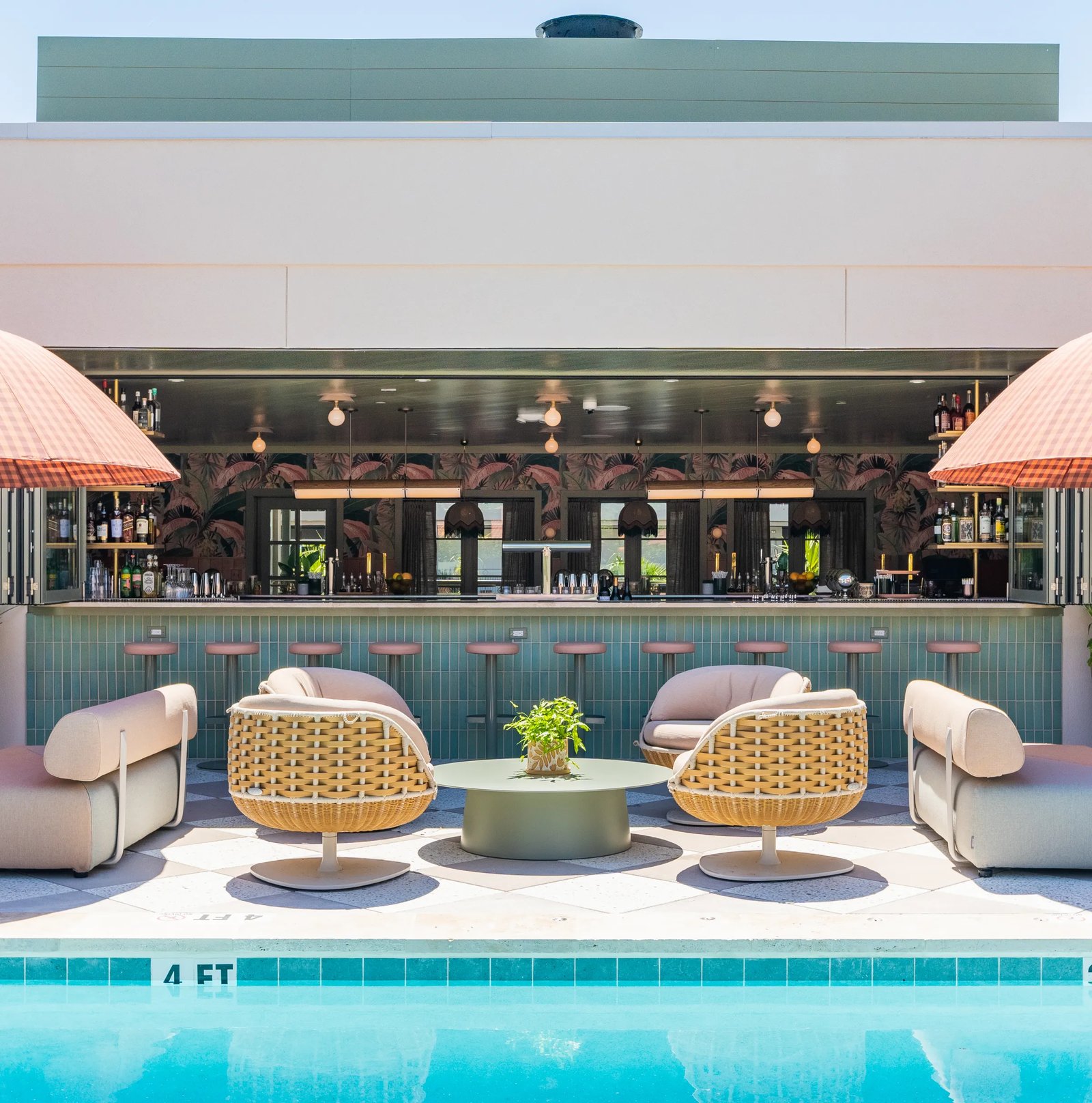 The Ryder Hotel, the pool