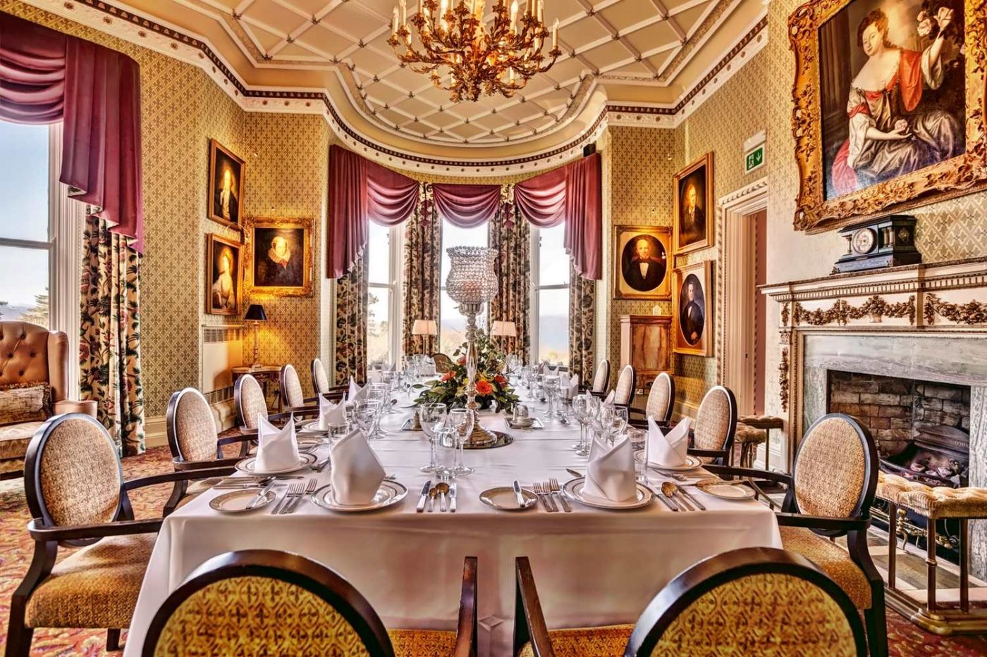 Culloden Estate and Spa, at the table