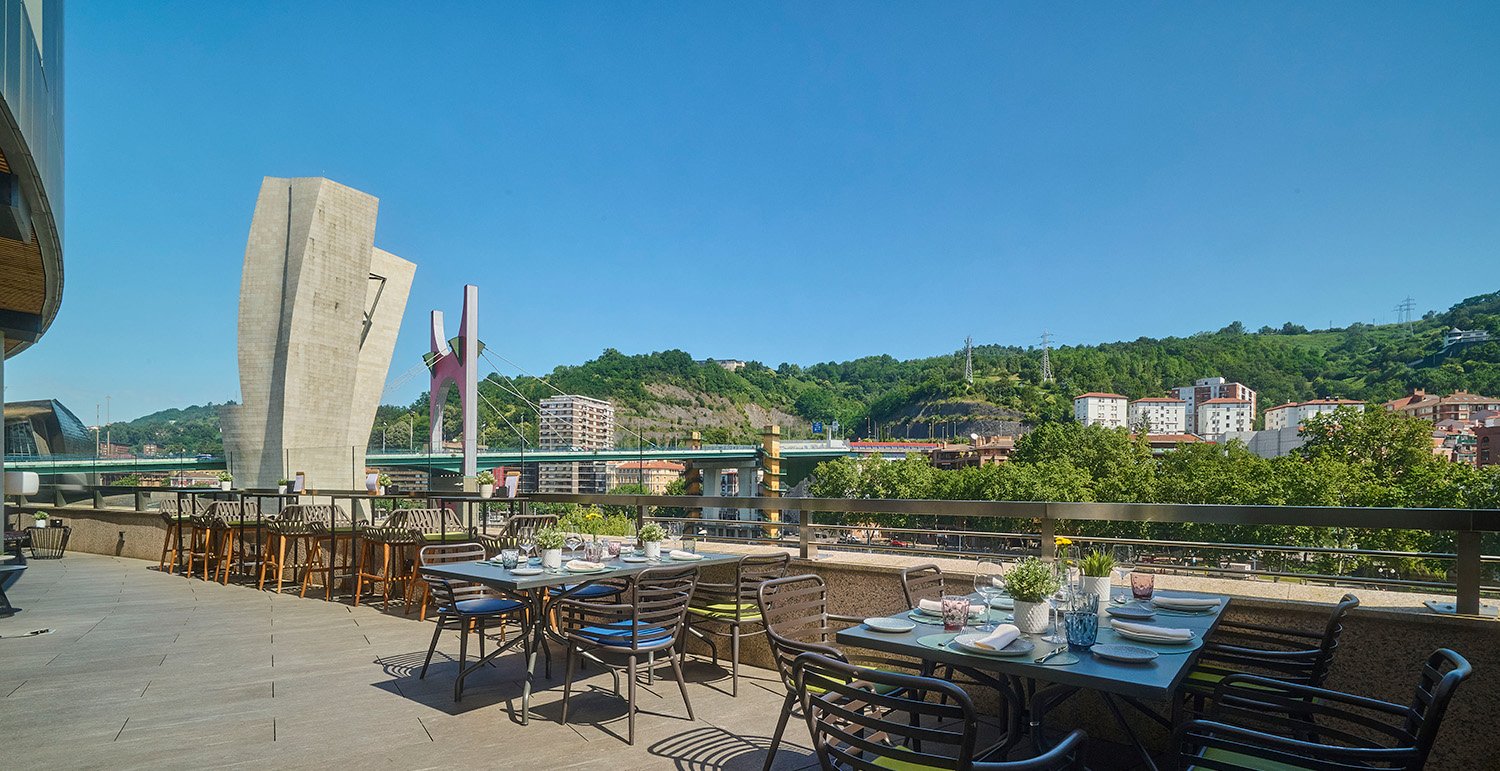Hotel Vincci Consulado de Bilbao, terraza kondutxo
