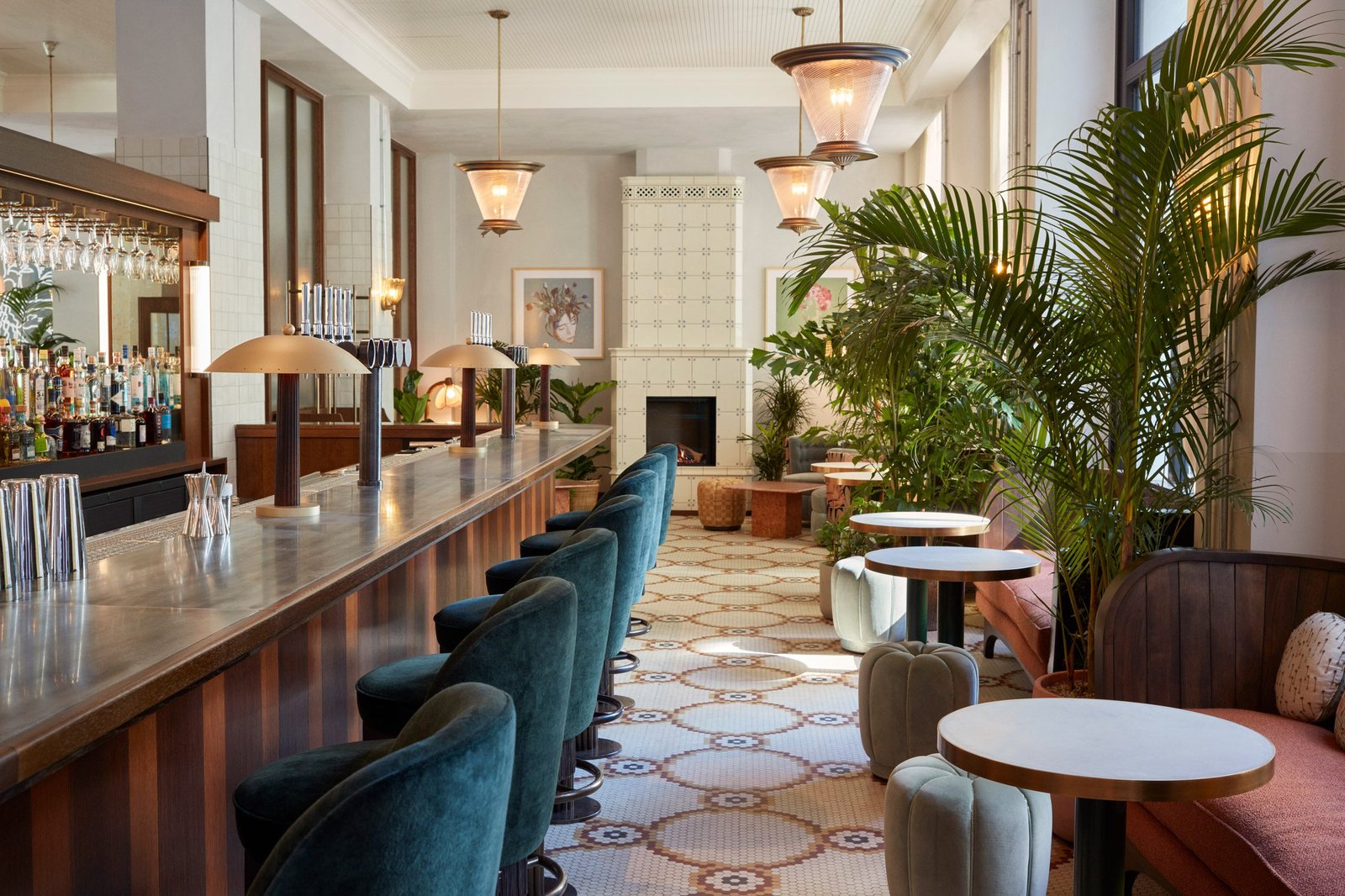 The Hoxton Charlottenburg, the wintergarden lobby bar