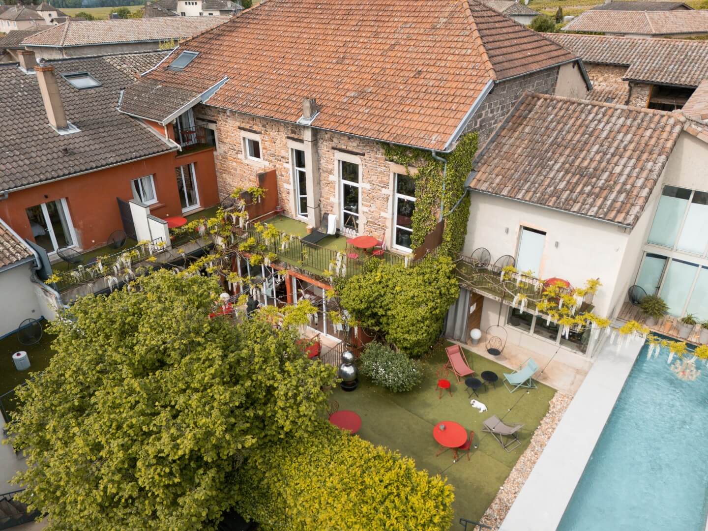Auberge du Paradis, the pool
