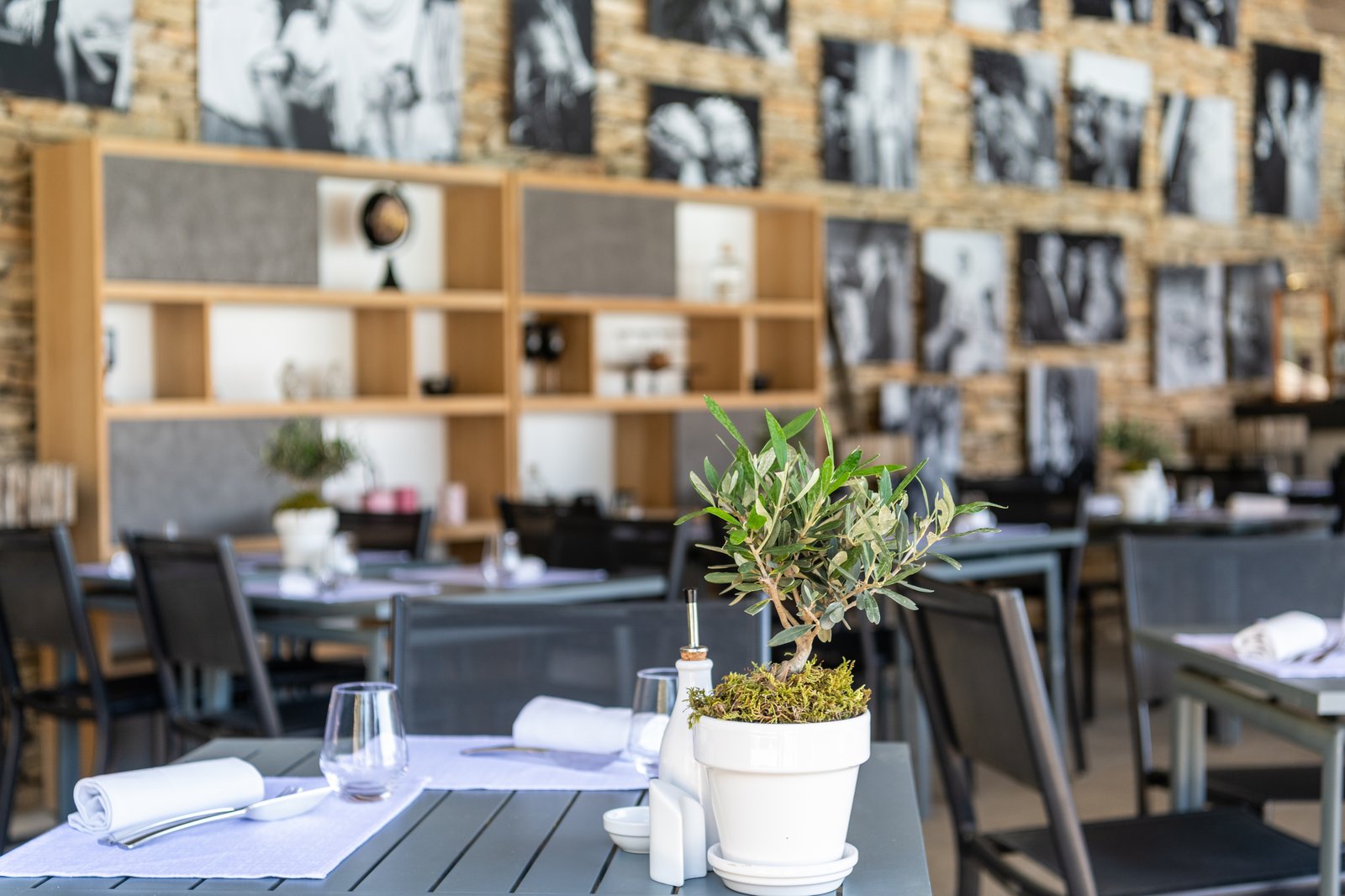 Les Bories & Spa, at the table