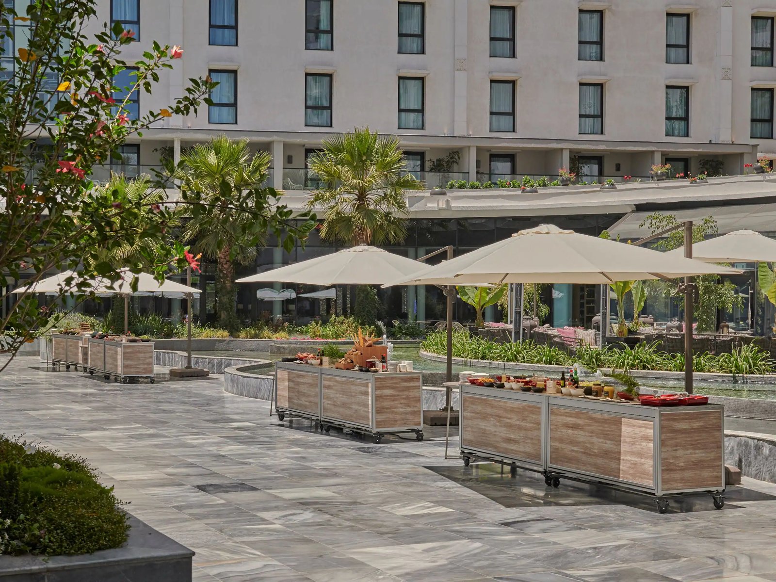 Hyatt Regency Addis Ababa, at the table