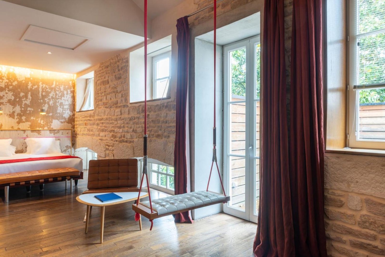 Aux Terrasses, rooms