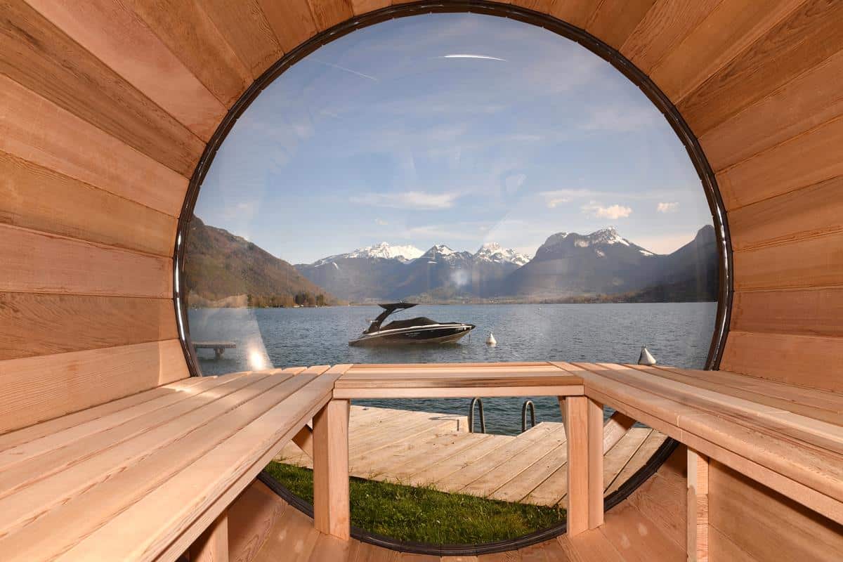 Hôtel Beau Site Talloires, the barrel sauna