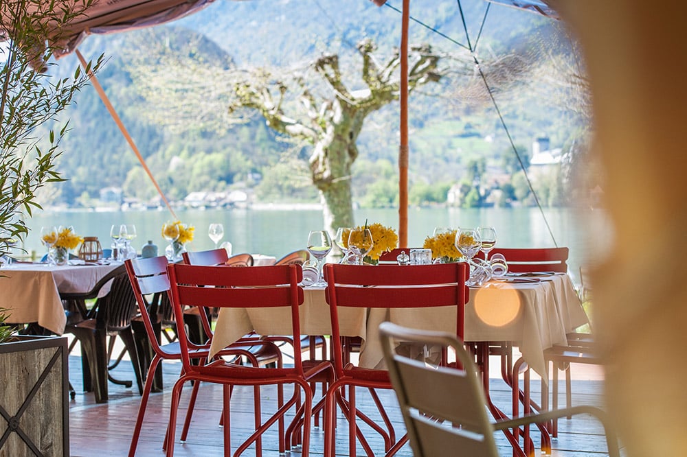 Hôtel Beau Site Talloires, at the table