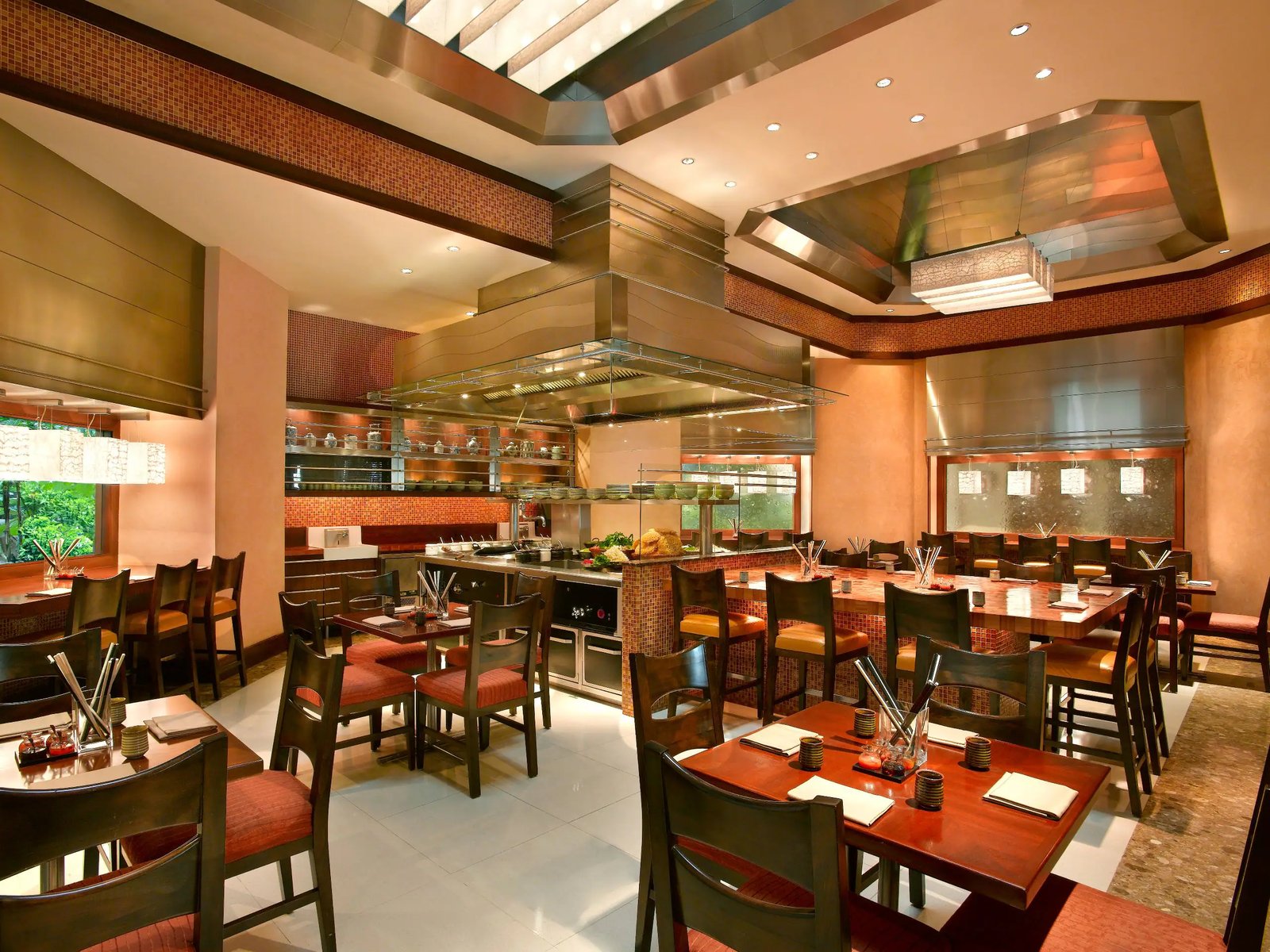 Grand Hyatt Dubai, at the table