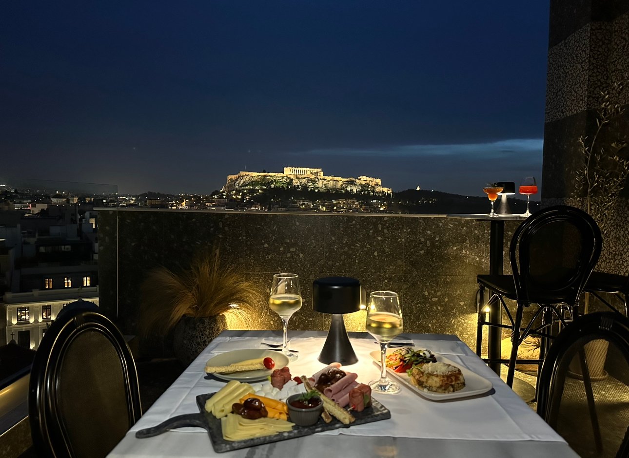 The Pinnacle Athens, at the table