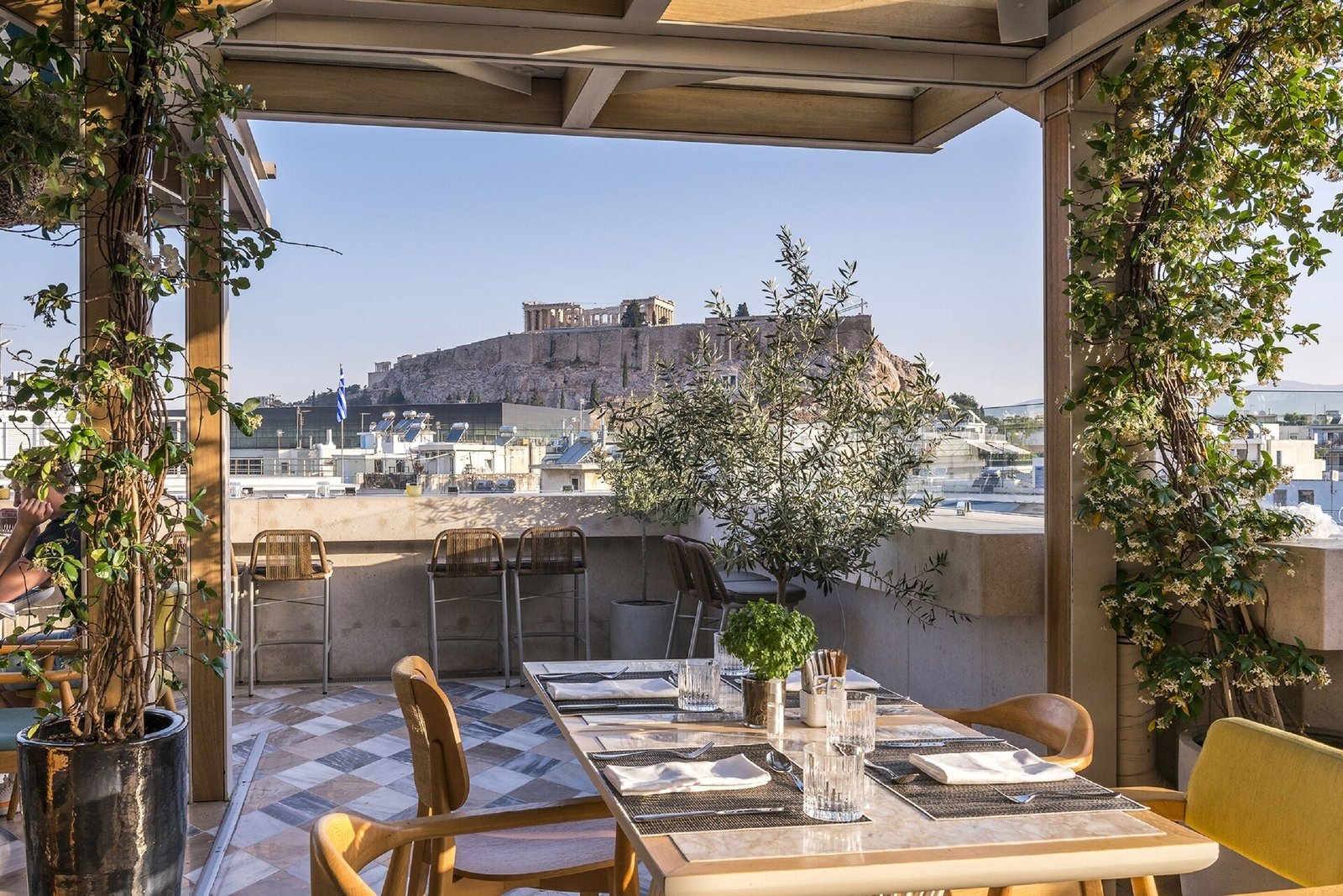 Niche Hotel Athens, stork rooftop bar restaurant