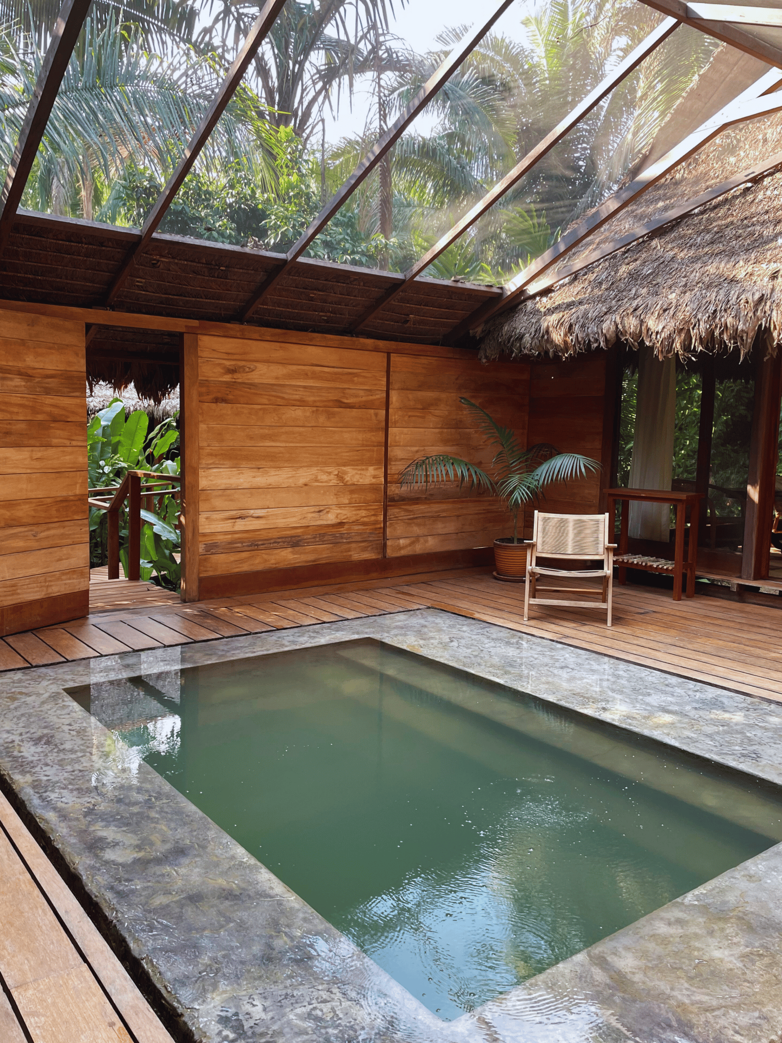 Inkaterra Hacienda Concepcion, the plunge pool