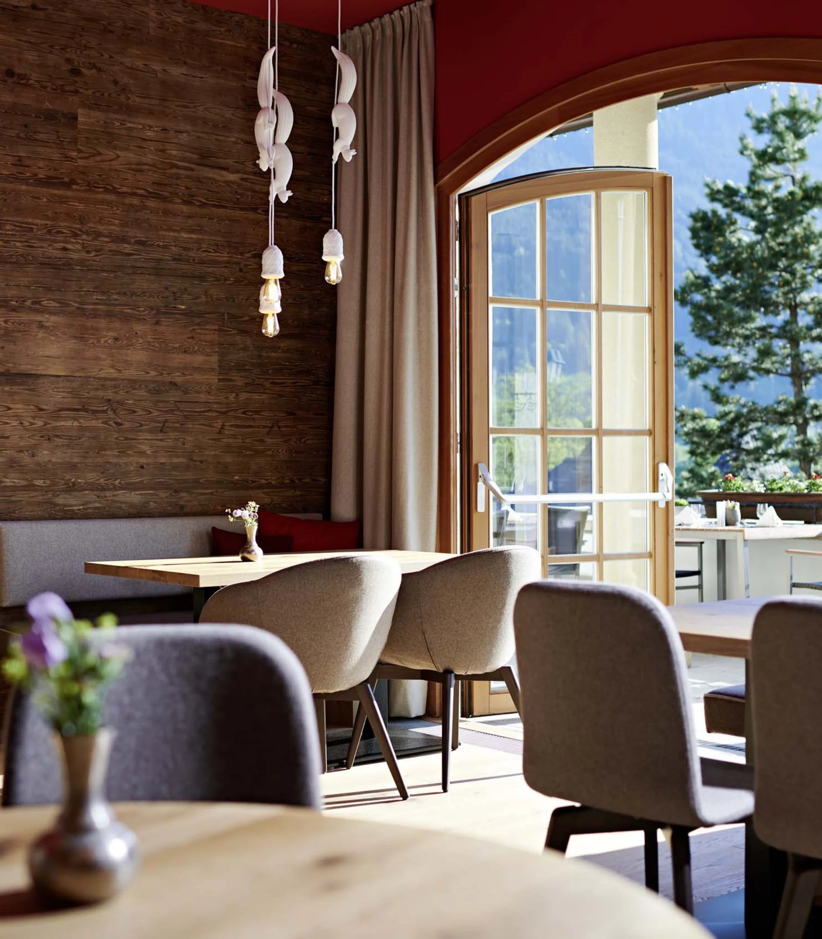 Schlosshotel Kitzbühel, at the table