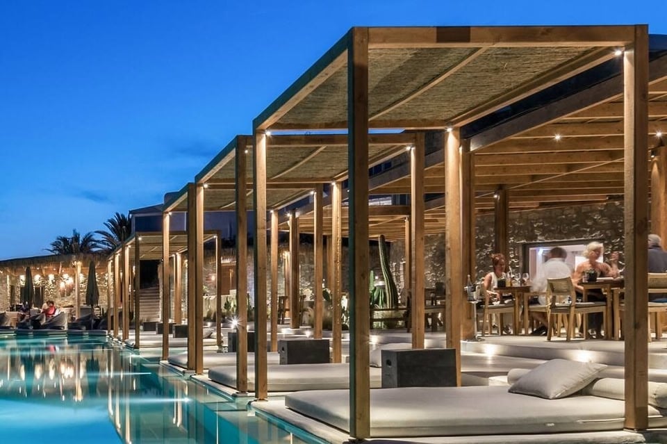 Rocabella Mykonos Hotel - member of Design Hotels, at the table