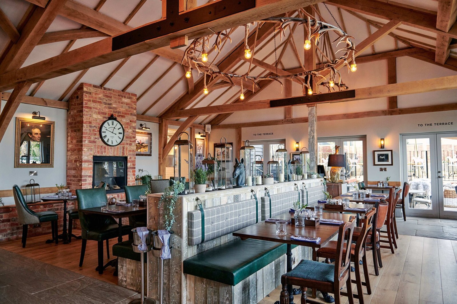 The Hare & Hounds, at the table