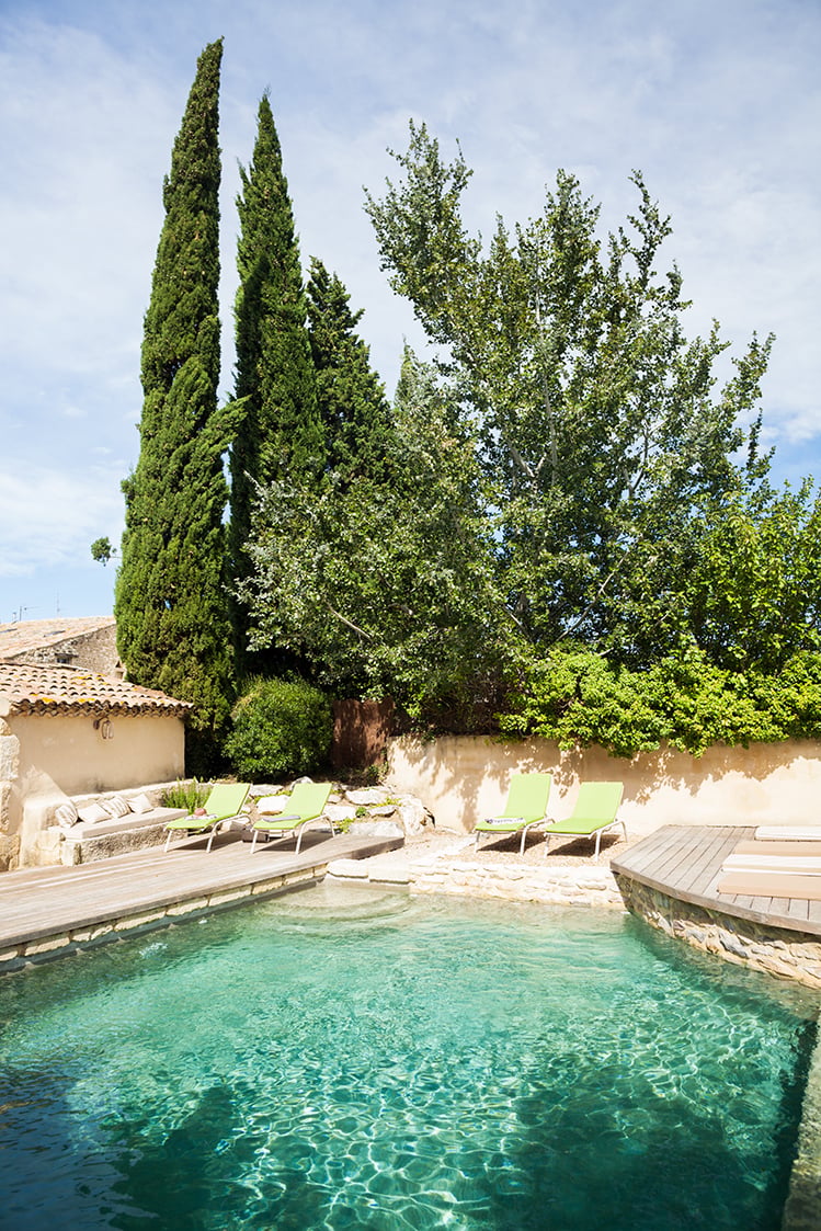 After the nap, the pool