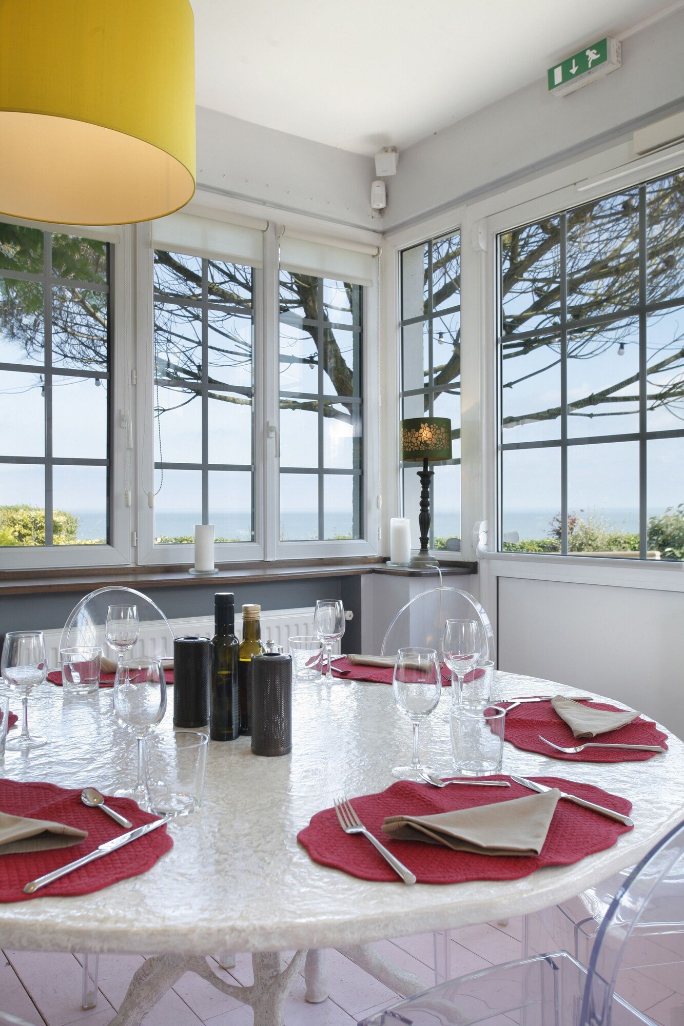 Hotel Le Cise, at the table